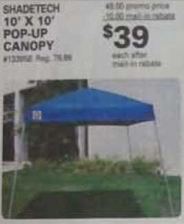 Black Friday Deal: Shade Tech 10" X 10" Pop-up Canopy Black Friday Deal: Shade Tech 10" X 10" Pop-up Canopy