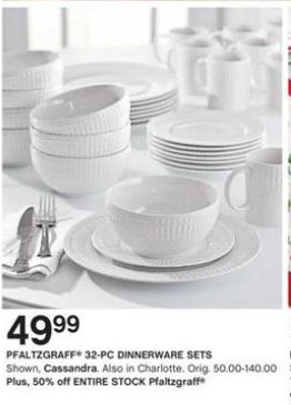 Black Friday Deal: Pfaltzgraff Cassandra 32-Piece Dinnerware Set Black Friday Deal: Pfaltzgraff Cassandra 32-Piece Dinnerware Set
