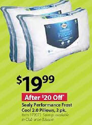 sealy frost pillow