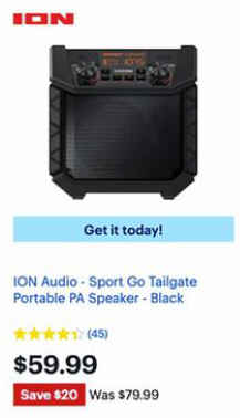 ion speaker black friday