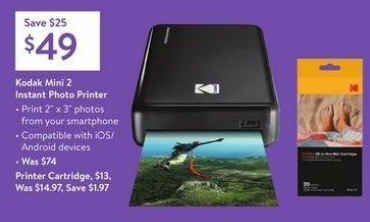 mini photo printer black friday