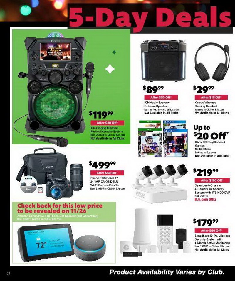 BJ's Black Friday 2020 Ads, BJ's Black Friday Sales 2020