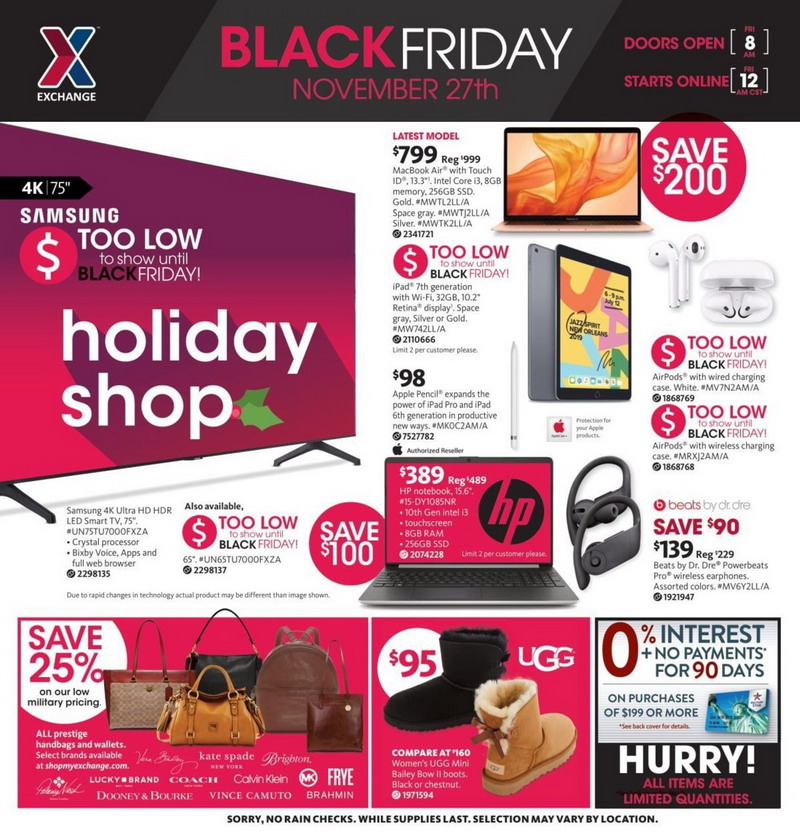AAFES Black Friday 2020 Ads, AAFES Black Friday Sales 2020