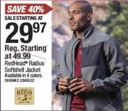 redhead radius softshell jacket