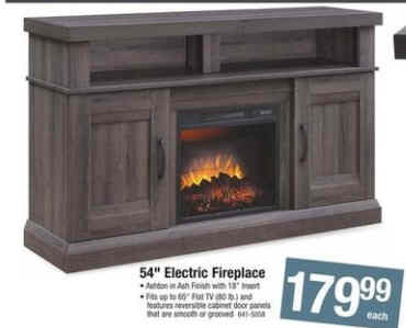 Black Friday Deal: Whalen Ashton 54 Mountain Ash Electric Fireplace  Entertainment Center